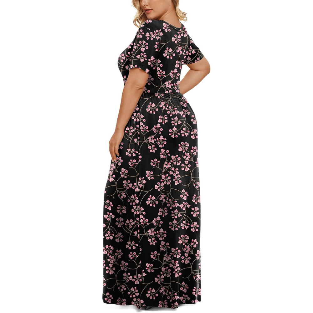 Summer And Short Sleeve Casual Maxi Dress Dresses For Women