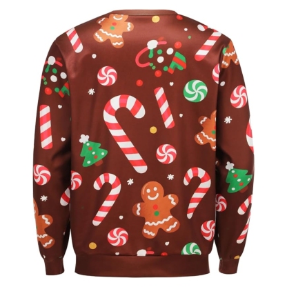 Funny 3D Print Christmas Ugly Sweater For Men And Women