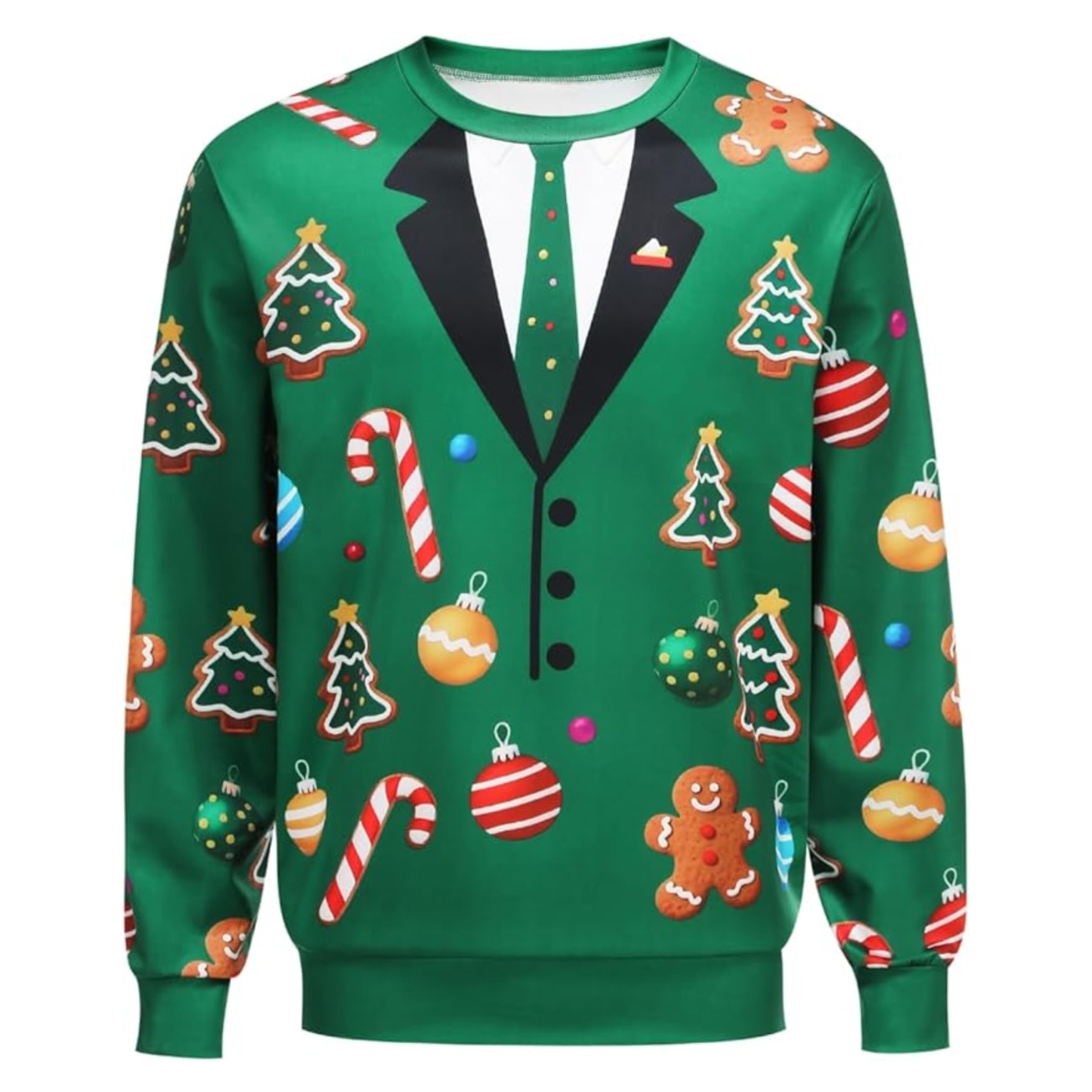 Funny 3D Print Christmas Ugly Sweater For Men And Women