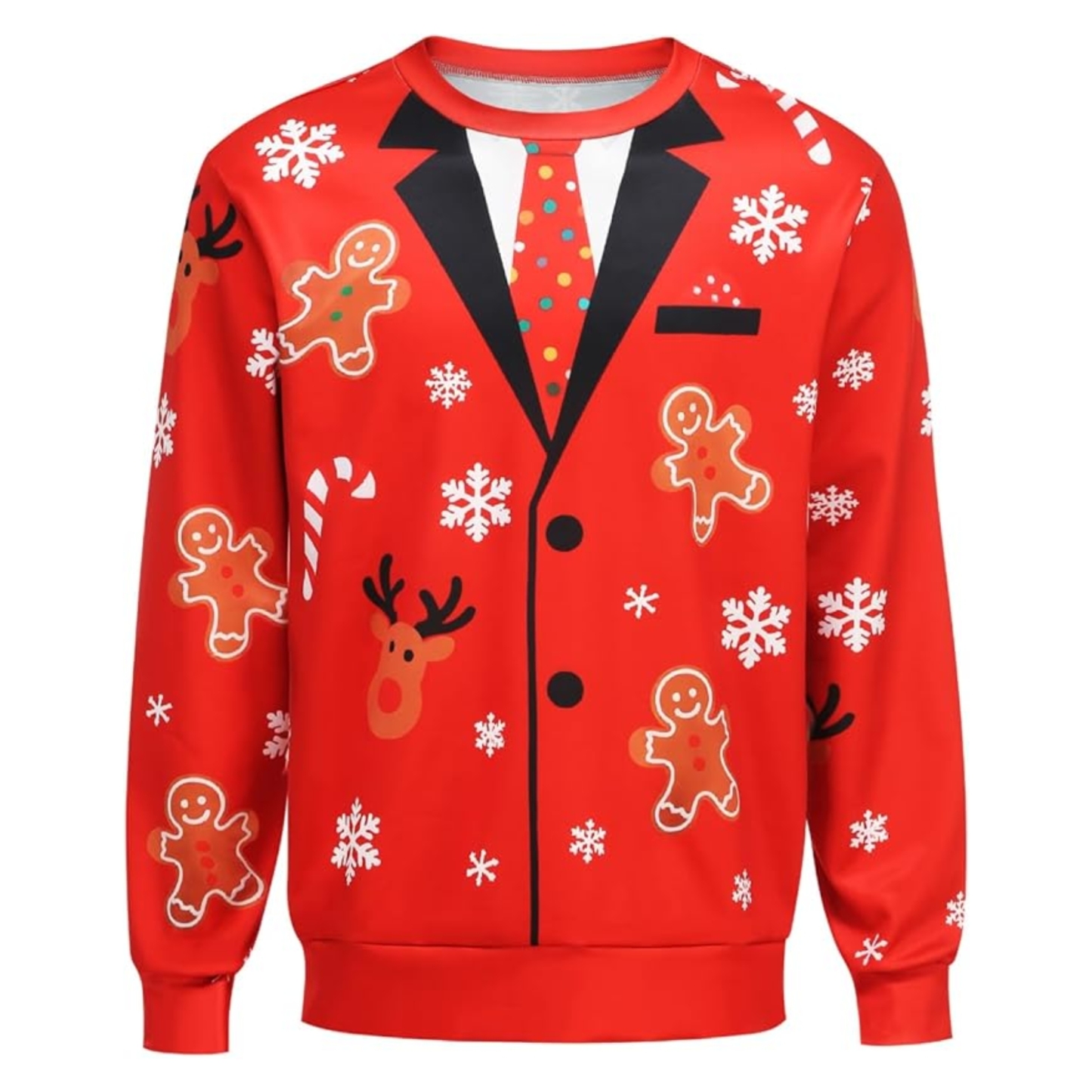 Funny 3D Print Christmas Ugly Sweater For Men And Women