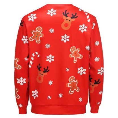 Funny 3D Print Christmas Ugly Sweater For Men And Women