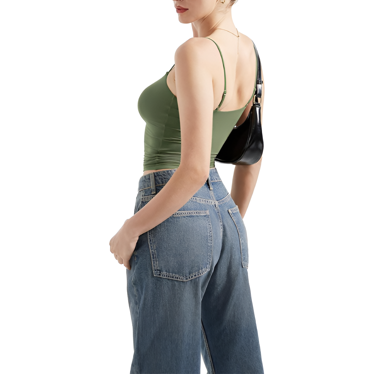 Women Sexy Square Neck Tank Top Summer Y2K Going Out Basic Cami Shirt