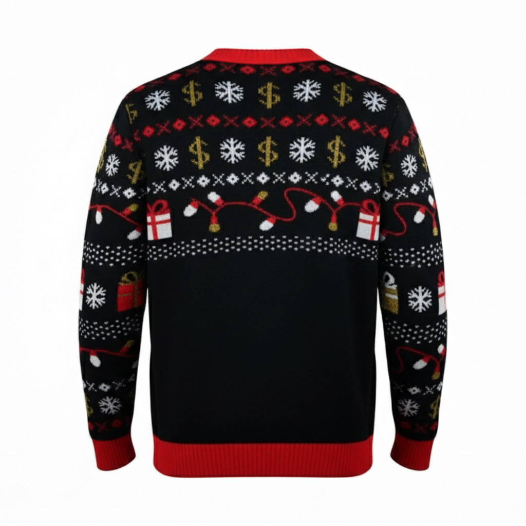 Funny Christmas Sweater Gangsta Wrapper Sweater