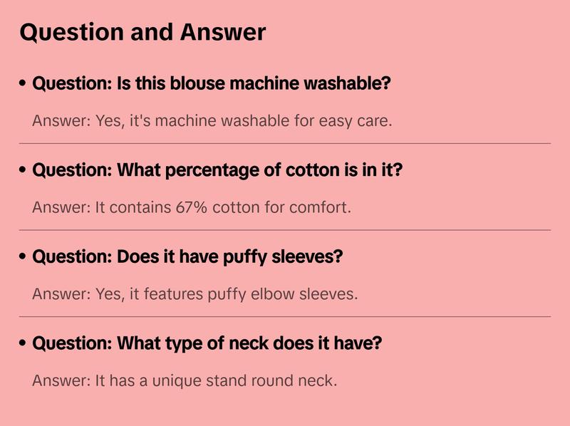 DressAtR Steel Blossom Blouse - English Denim Casual Shirt with Puffy Elbow Sleeves for Women's Summer Basic Top DressAtR Steel Blossom Blouse - English Denim Casual Shirt with Puffy Elbow Sleeves for Women's Summer Basic Top