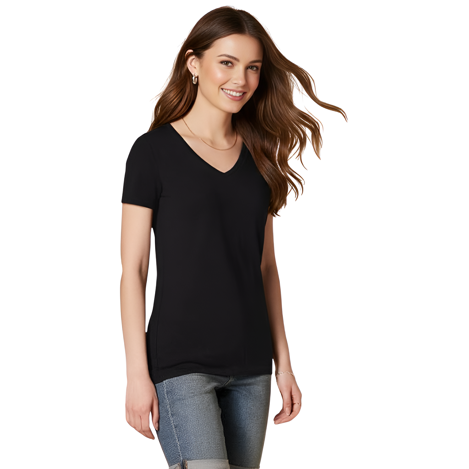 Regular Fit Short Sleeve T Shirt For Women