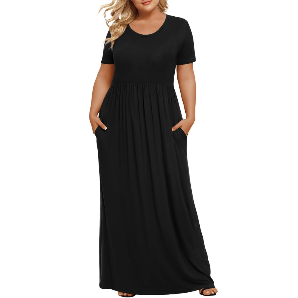Summer And Short Sleeve Casual Maxi Dress Dresses For Women