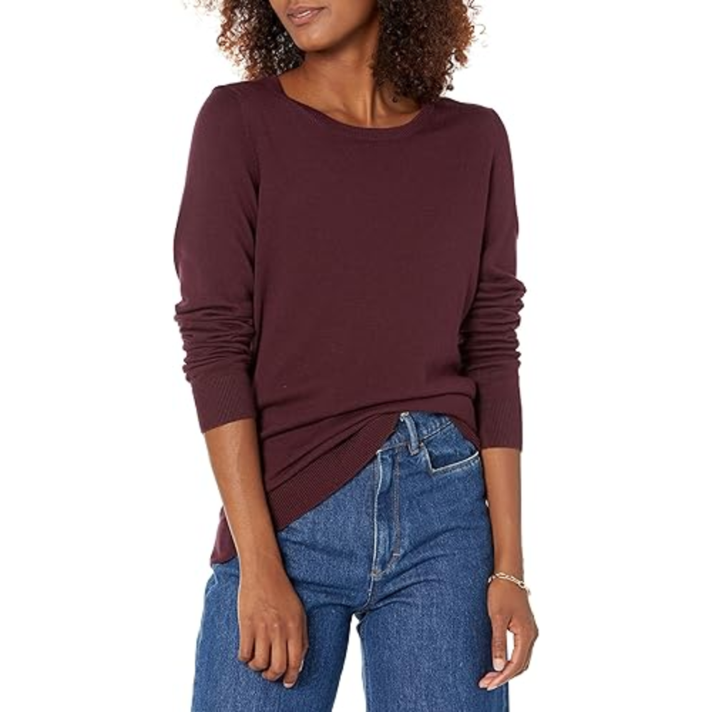 Women's Long-Sleeve Lightweight Crewneck Sweater