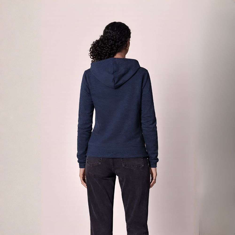 Full Zip Fleece Hoodie For Women