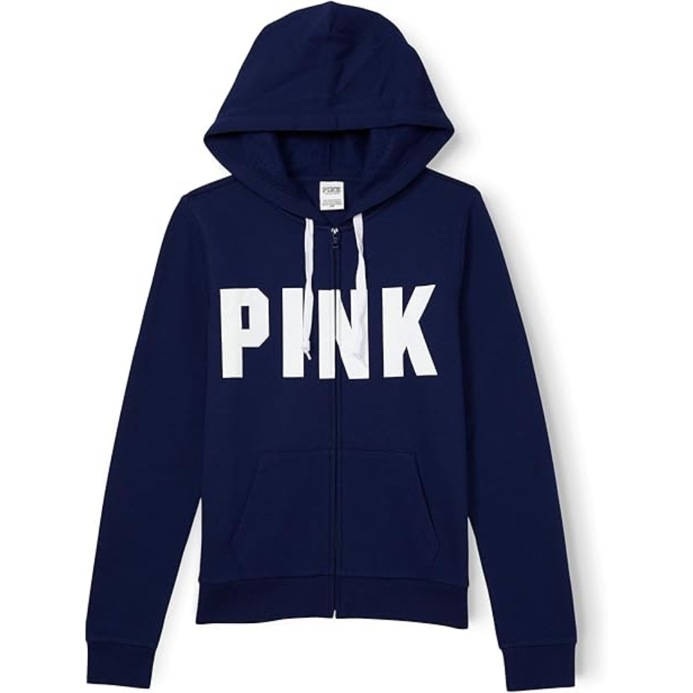 Women's PINK Logo Full Zip-up Sweatshirt