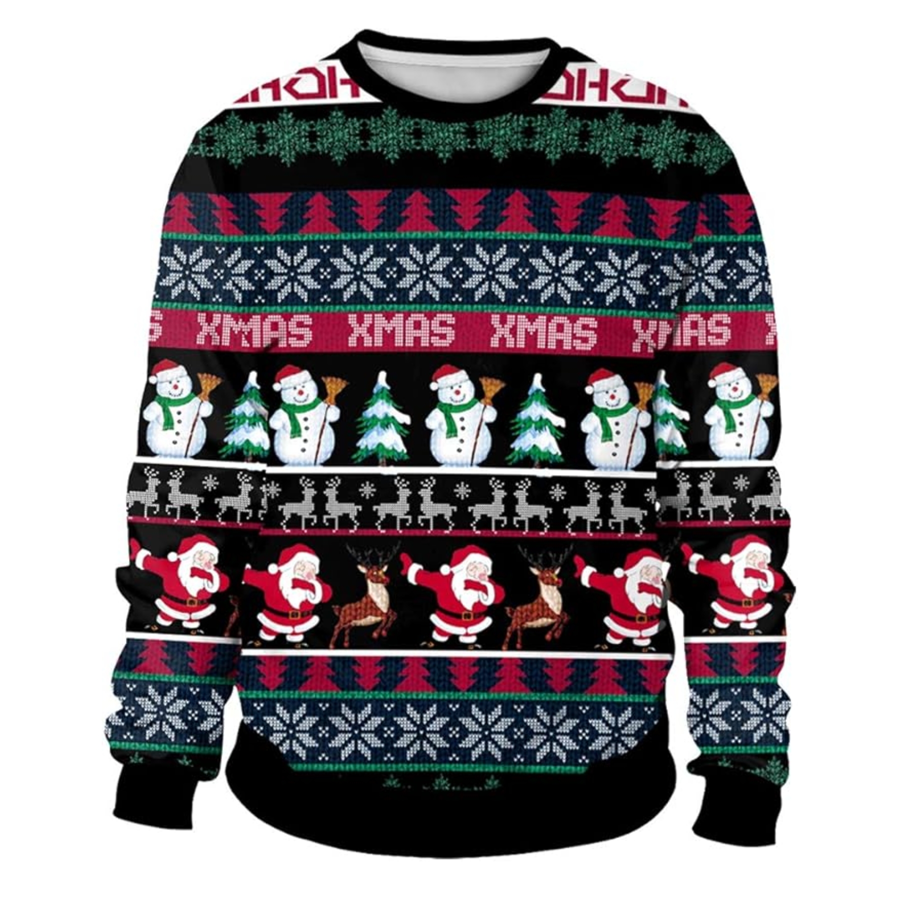 Funny 3D Print Christmas Ugly Sweater For Men And Women