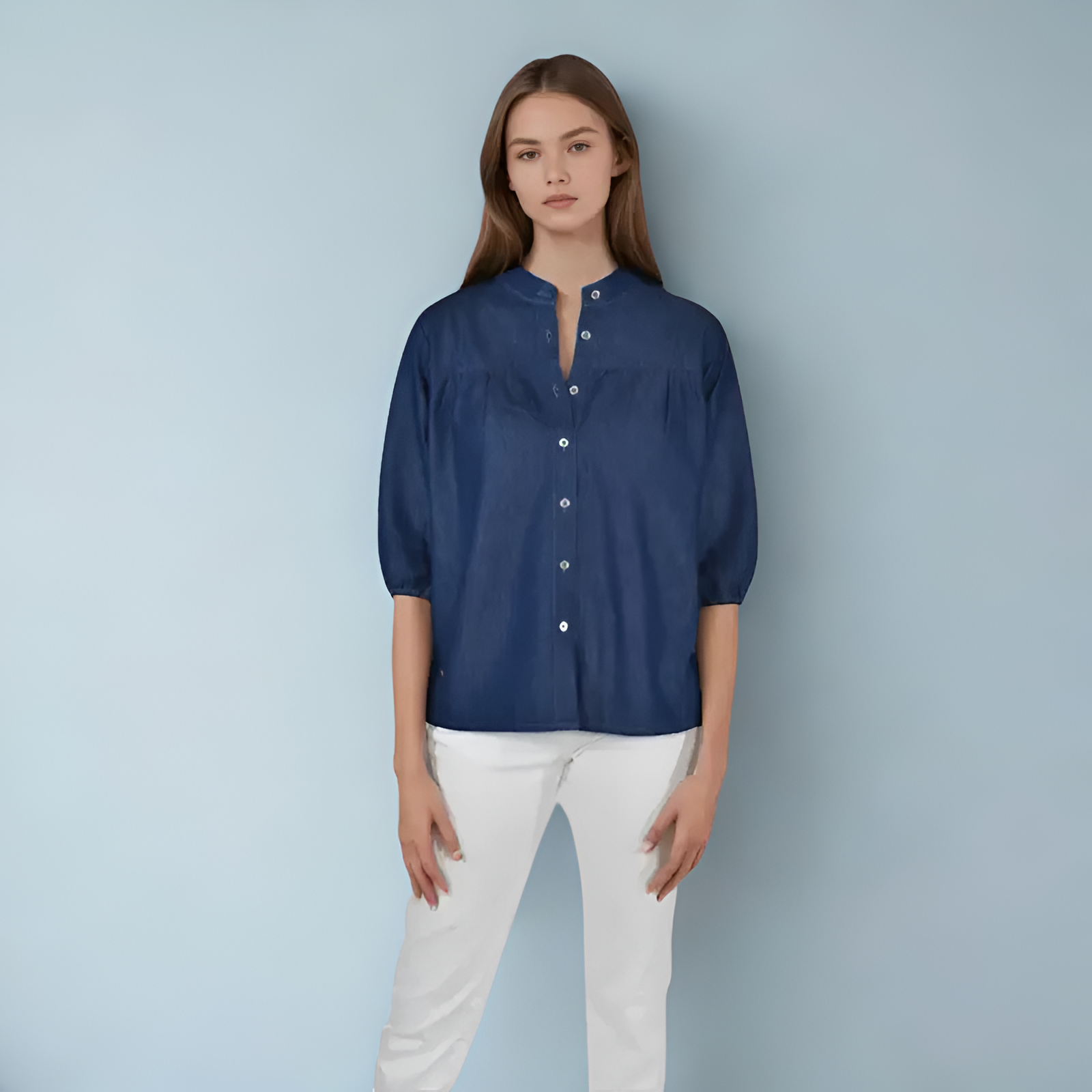 Denim Deep Sea Blouse