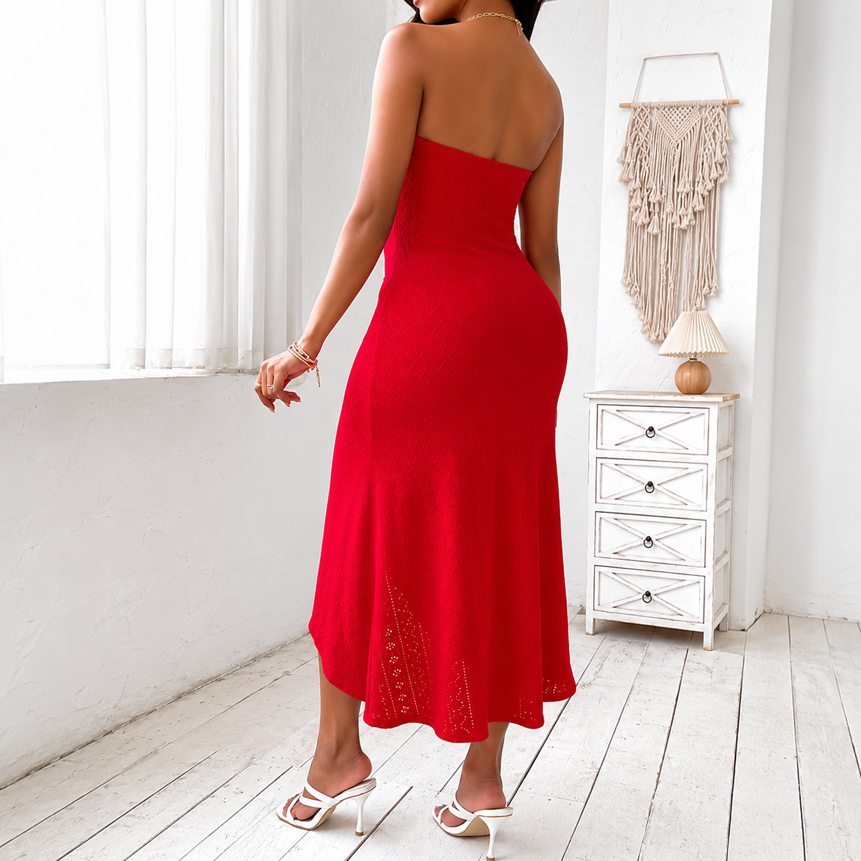 Asymmetrical And Bodycon Wrap Maxi Dress Cover-ups For Women