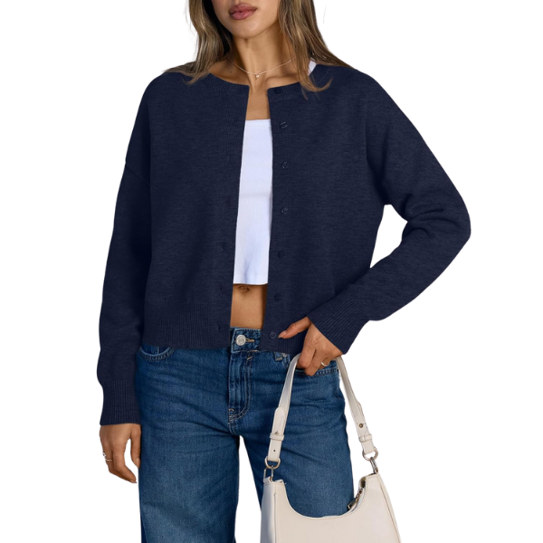 Cropped Cardigan Sweaters for Women Lightweight Y2k Fall Outfits Spring Fashion Clothes 2026