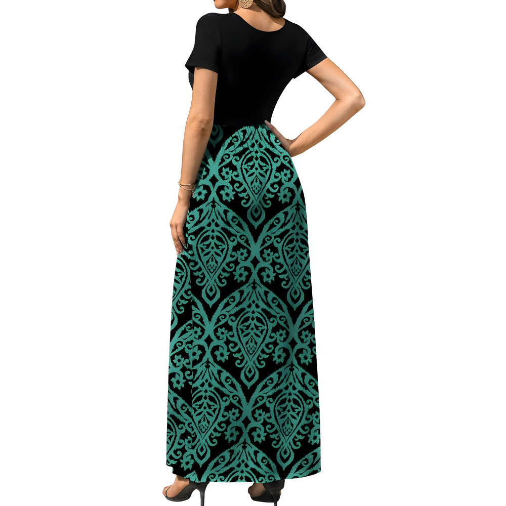 Casual Long Sleeve Maxi Pockets Dress For Women