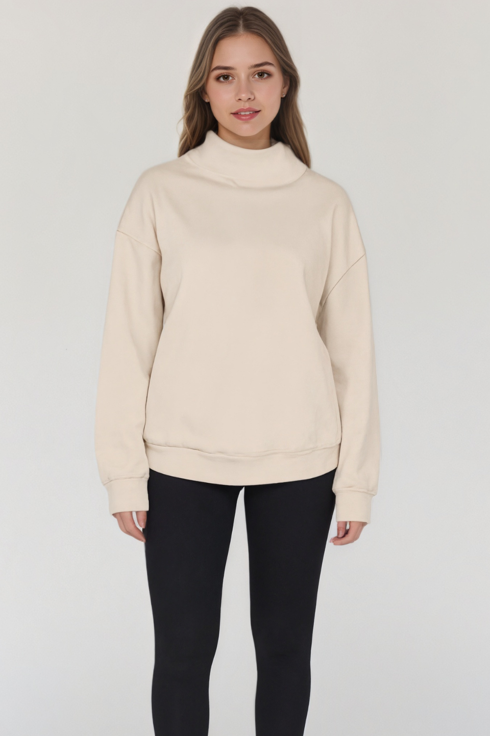 Oversized Long Sleeve Pullover Sweatshirt Hoodie