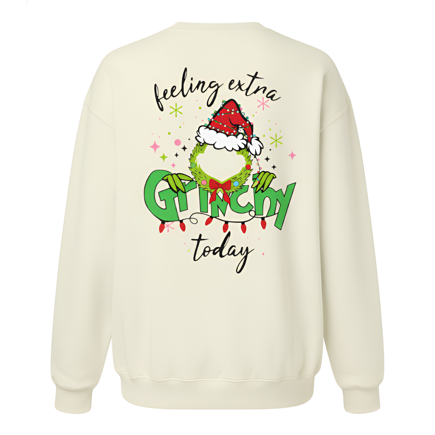 Long Sleeve Graphic Ugly Christmas Sweater For Women