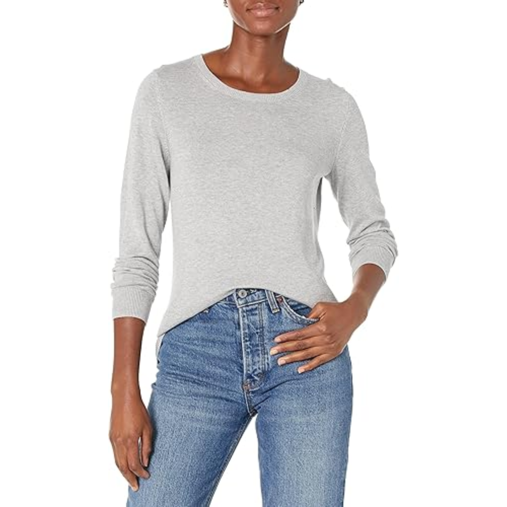 Women's Long-Sleeve Lightweight Crewneck Sweater