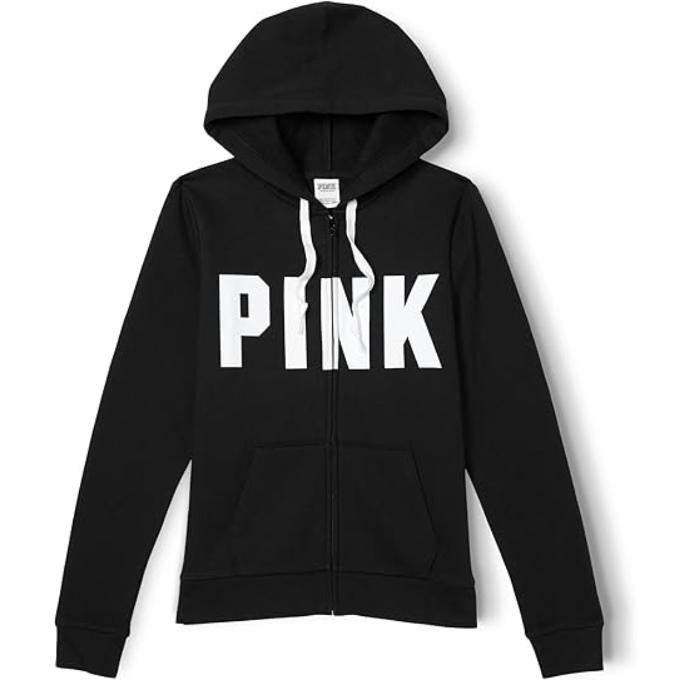 Women's PINK Logo Full Zip-up Sweatshirt