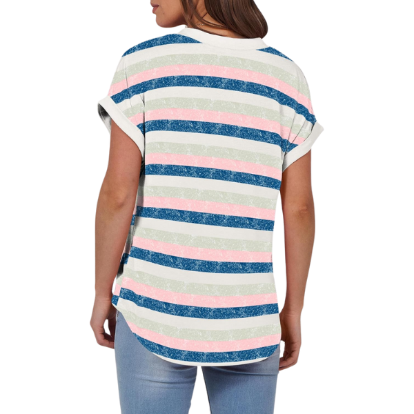 Womens Short Sleeve Henley Tops V Neck Dressy Casual Blouses Summer Trendy Tee Shirts 2026 Vacation Fashion Clothes