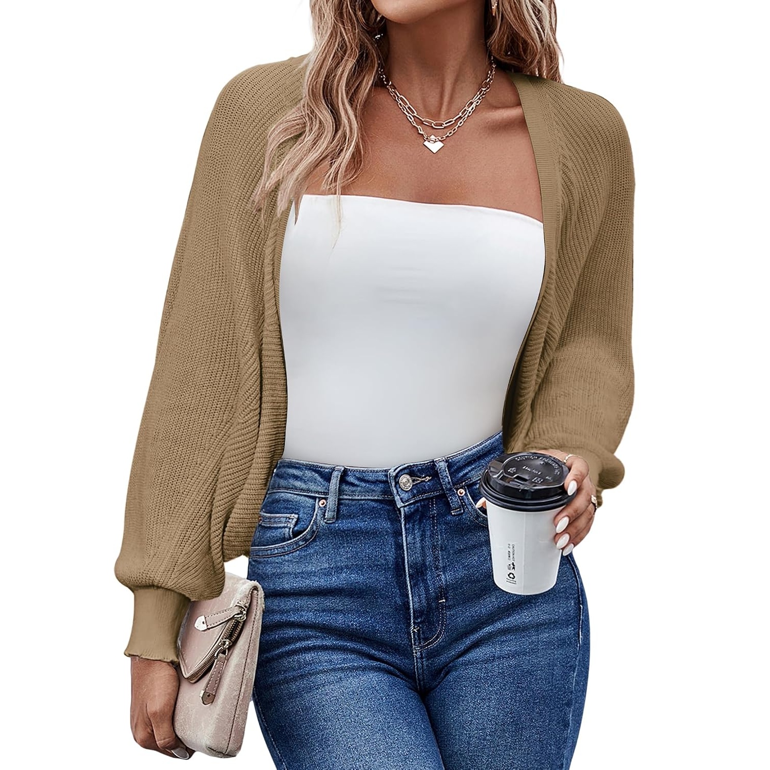 Casual Lightweight Bolero Long Sleeve Cardigan For Women