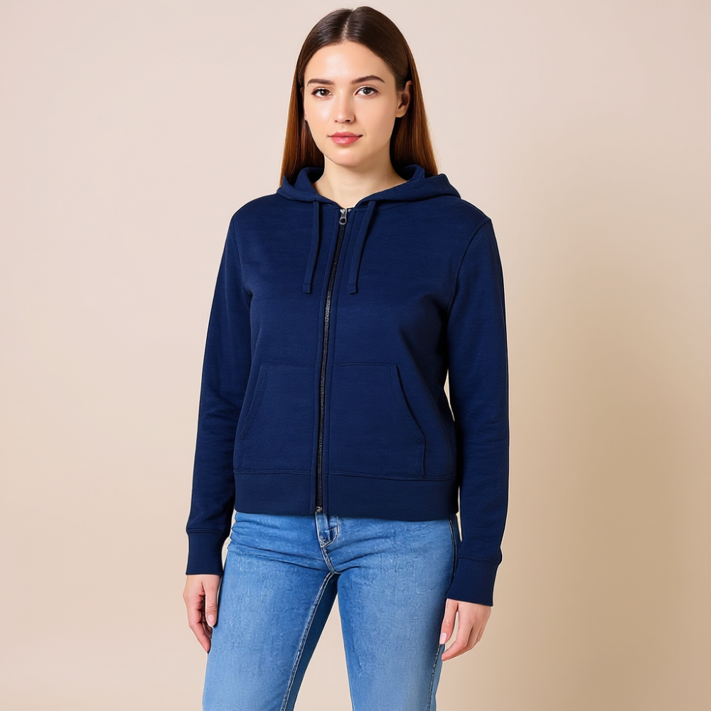 Women Fleece Full Zip Hoodie