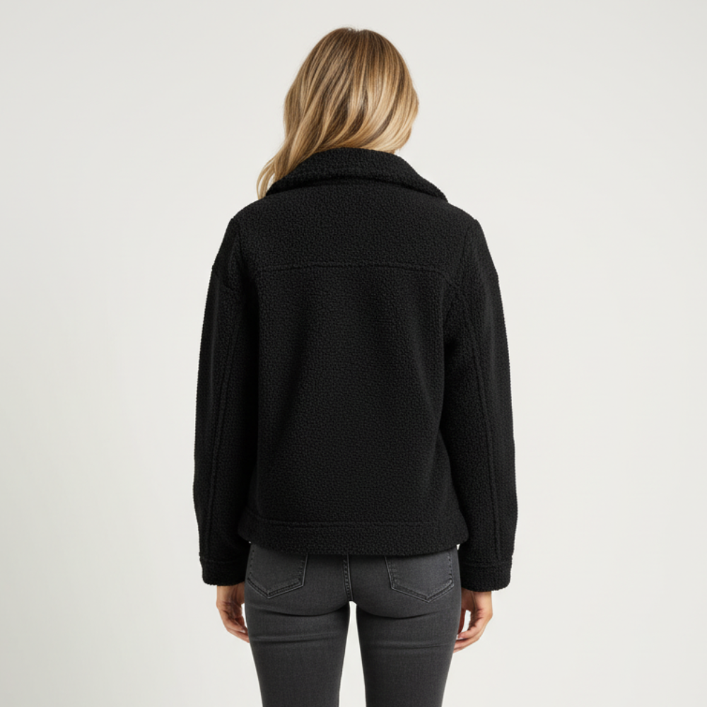 Soft Fleece Button Jacket