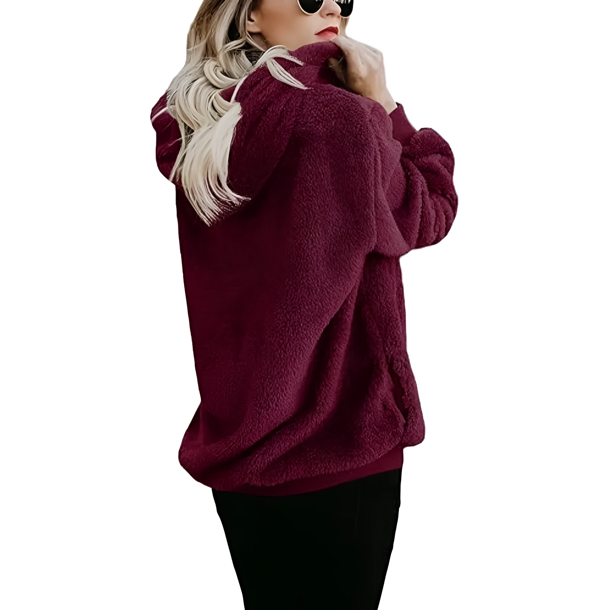 Oversized Long Sleeve Pullover Hoodies With Pocket For Women