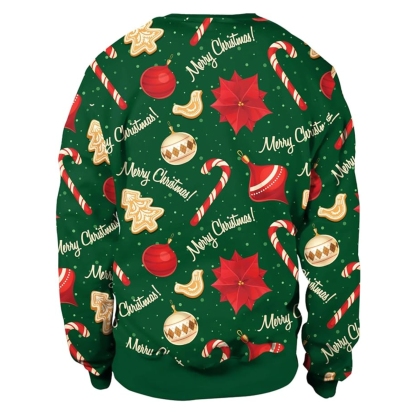 Funny 3D Print Christmas Ugly Sweater For Men And Women