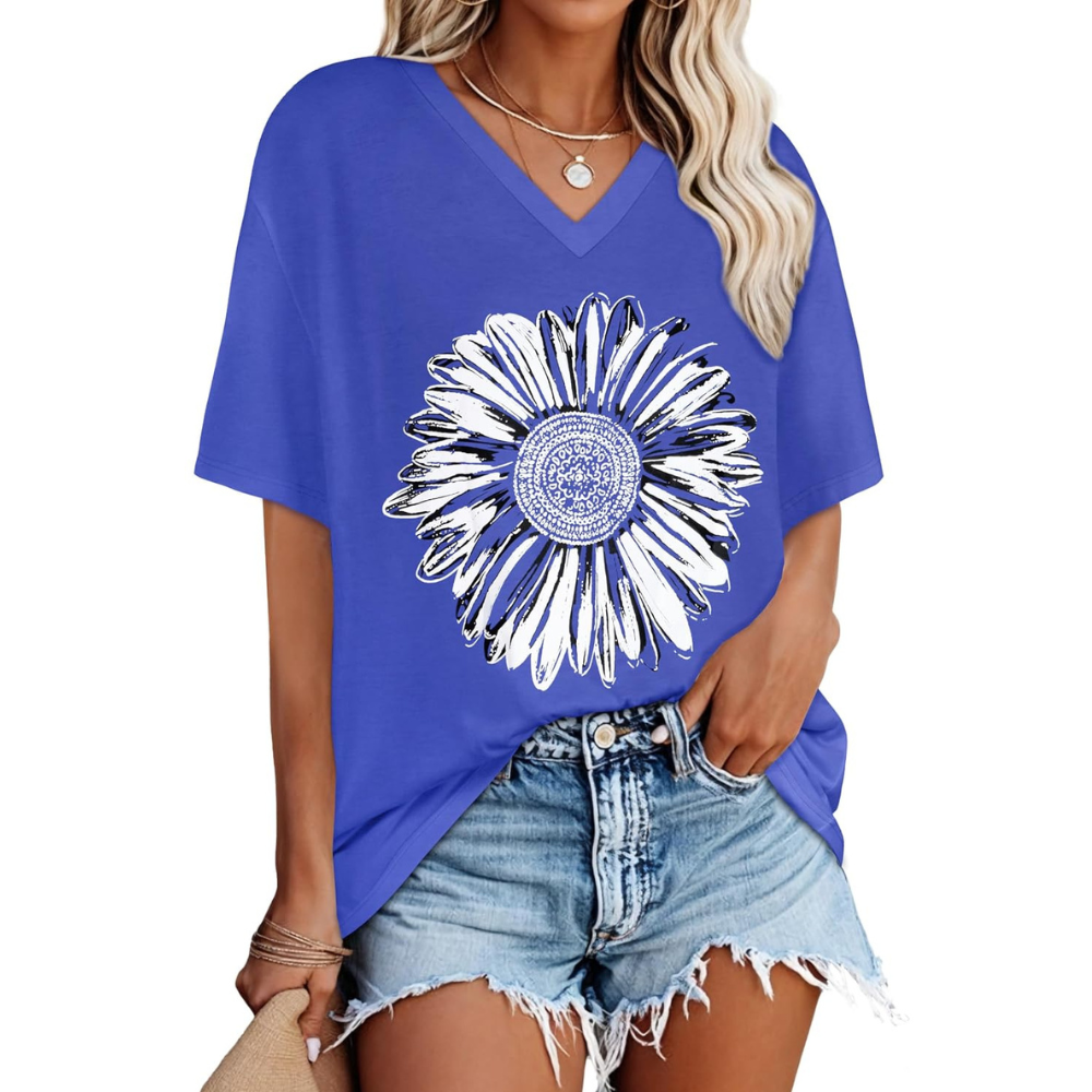 Oversized Loose Summer Short Sleeve T Shirts For Women