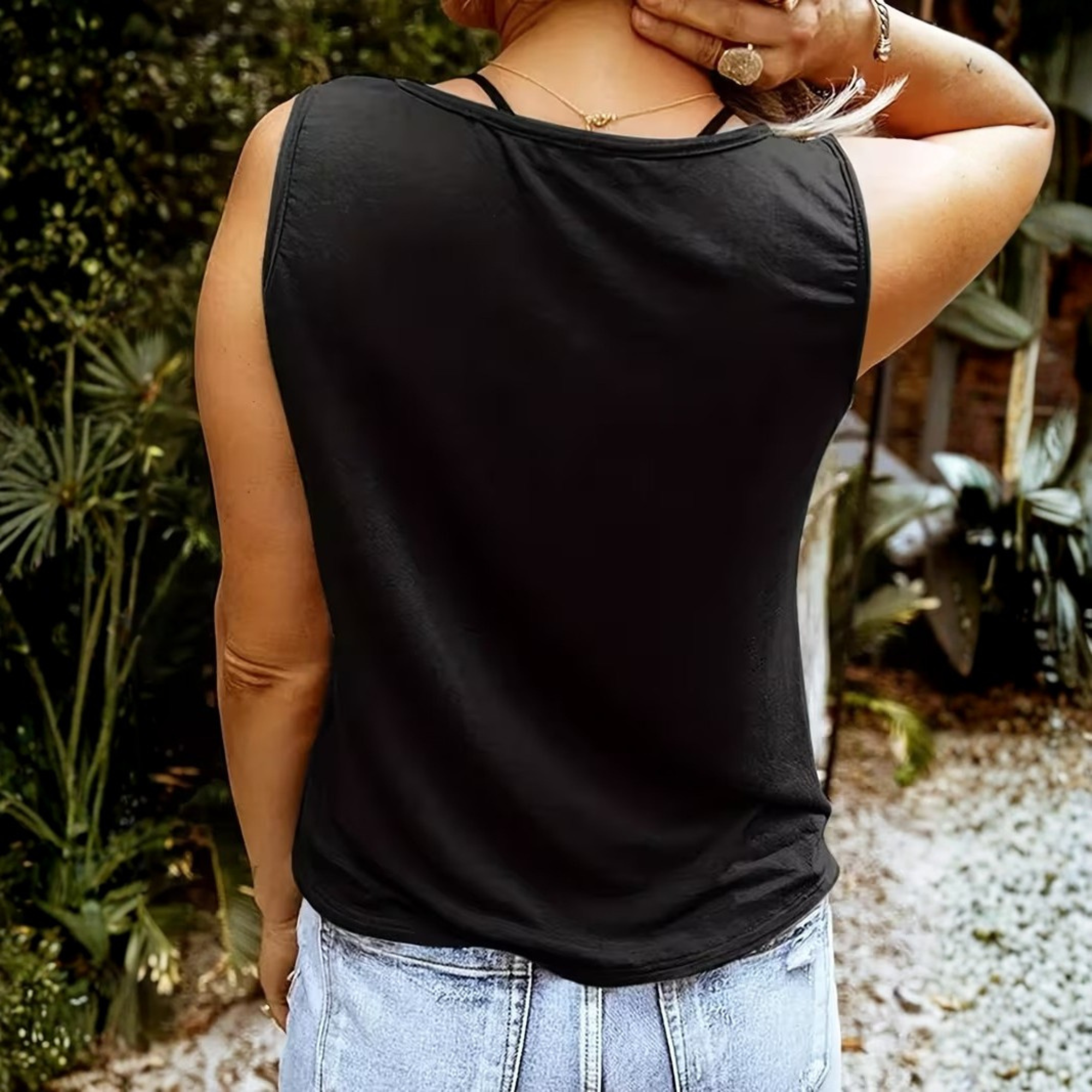 Sleeveless Country Music Printed Tank Top For Women