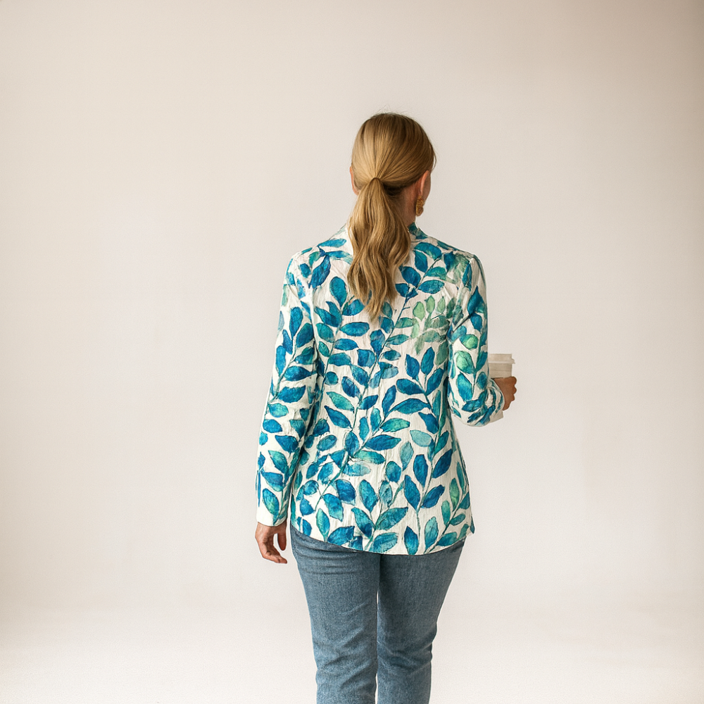 Women Long Sleeve Button Front Pullover Sweatshirt