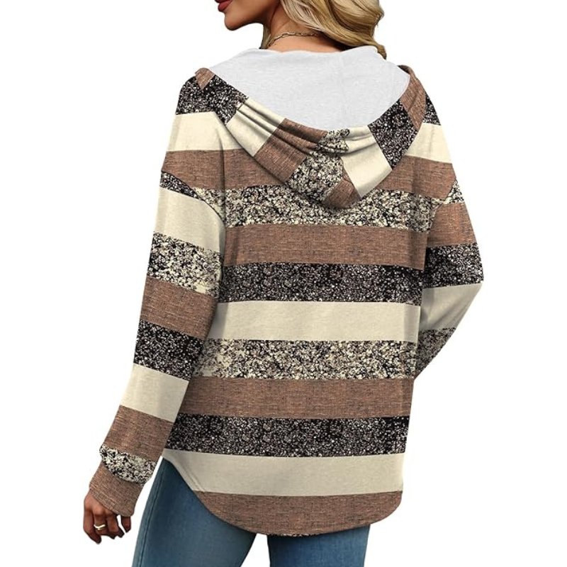 Hoodies For Women Trendy Fall Fashion V Neck Oversized Sweatshirt 