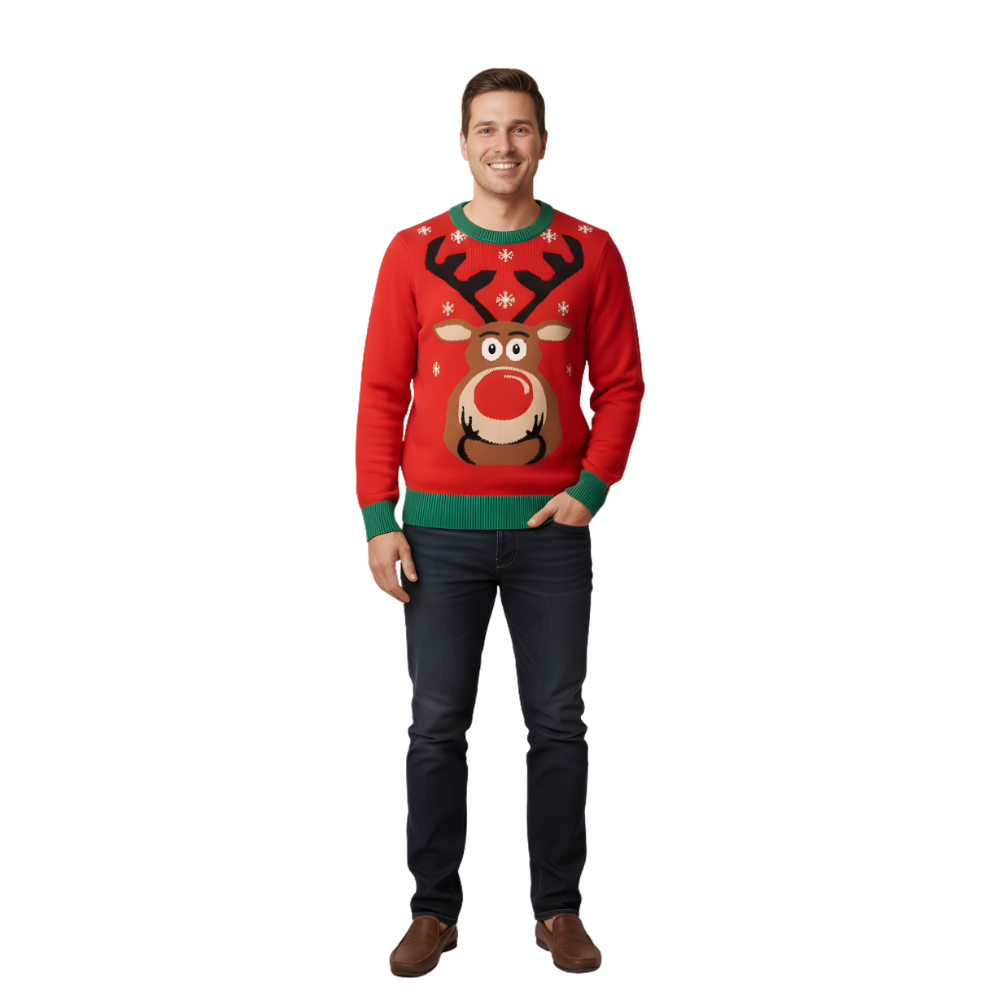 Matching Family Reindeer Knit Christmas Holiday Sweater