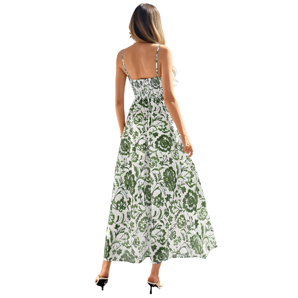 Spring And Summer Boho Eyelet Floral Beach Maxi For Women