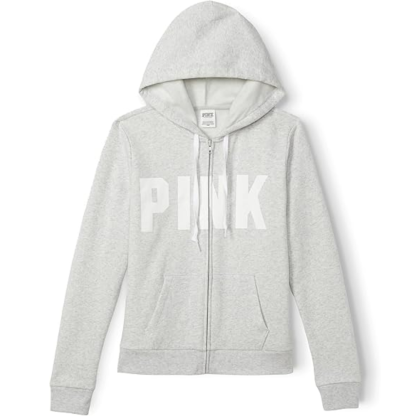 Women's PINK Logo Full Zip-up Sweatshirt