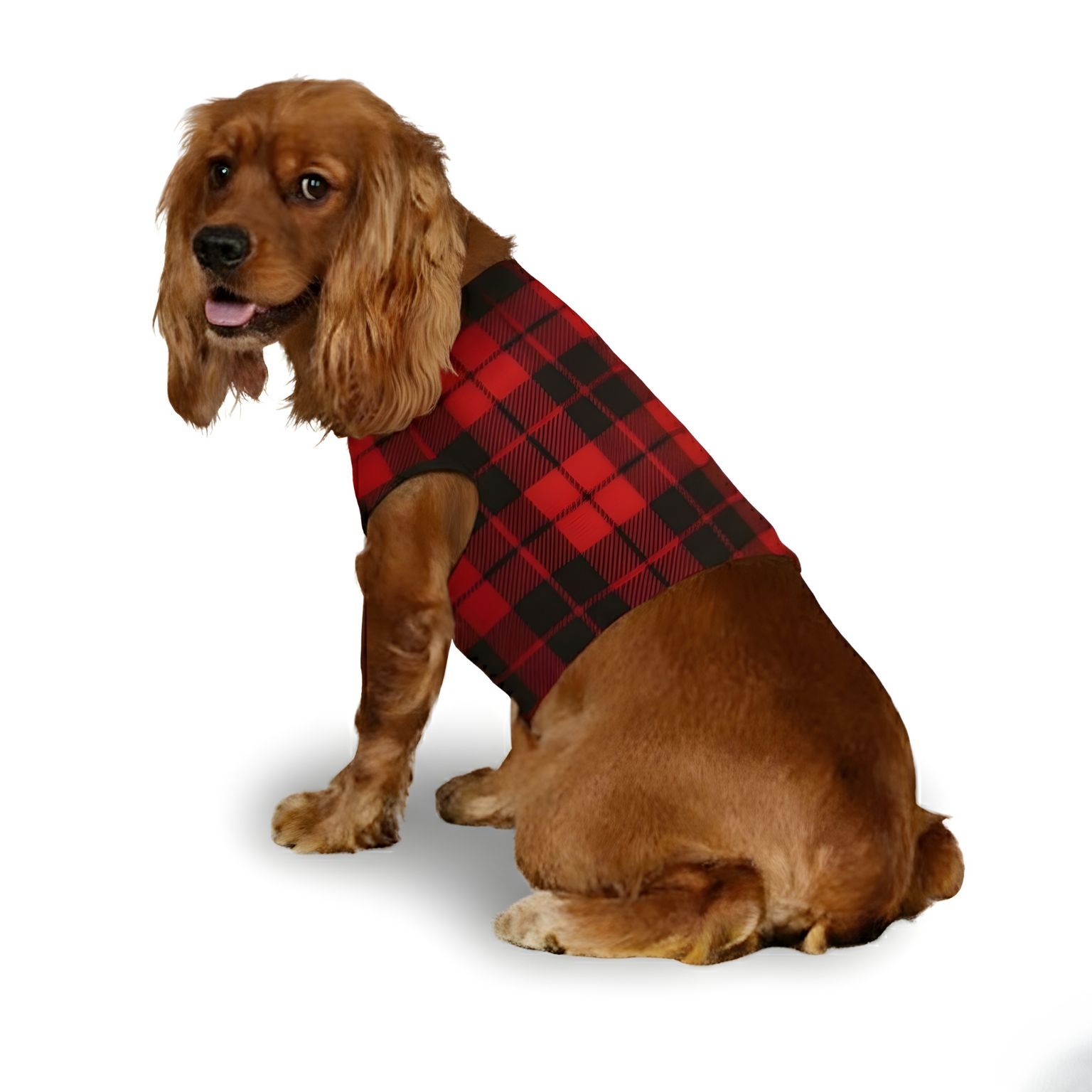 Christmas Crew Printed Family Matching Plaid Pajama Set