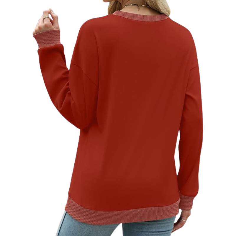 Sweatshirts For Women Crewneck Long Sleeve Loose Fit Tops