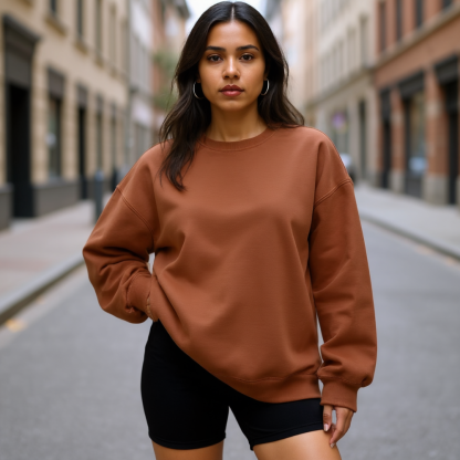 Women Oversized Sweatshirts Hoodies Fleece Crewneck Sweaters