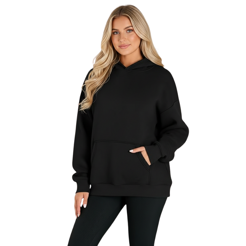 Oversized Fleece Hoodie For Womens