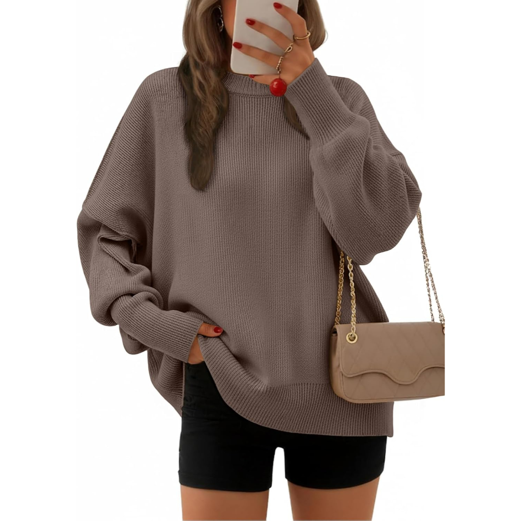 Oversized Batwing Sleeve Pullover Sweaters