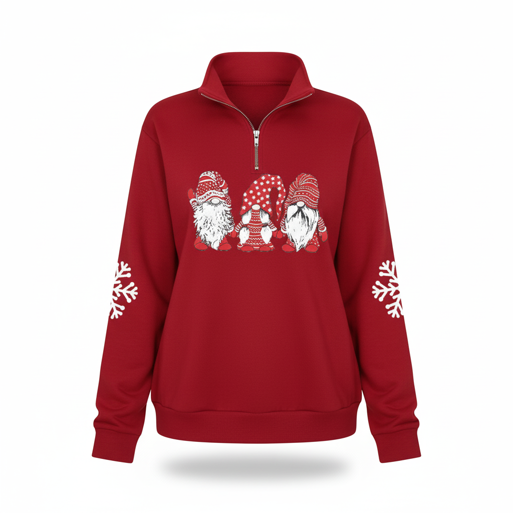 Gnomes Santa Ugly Christmas Sweater For Women