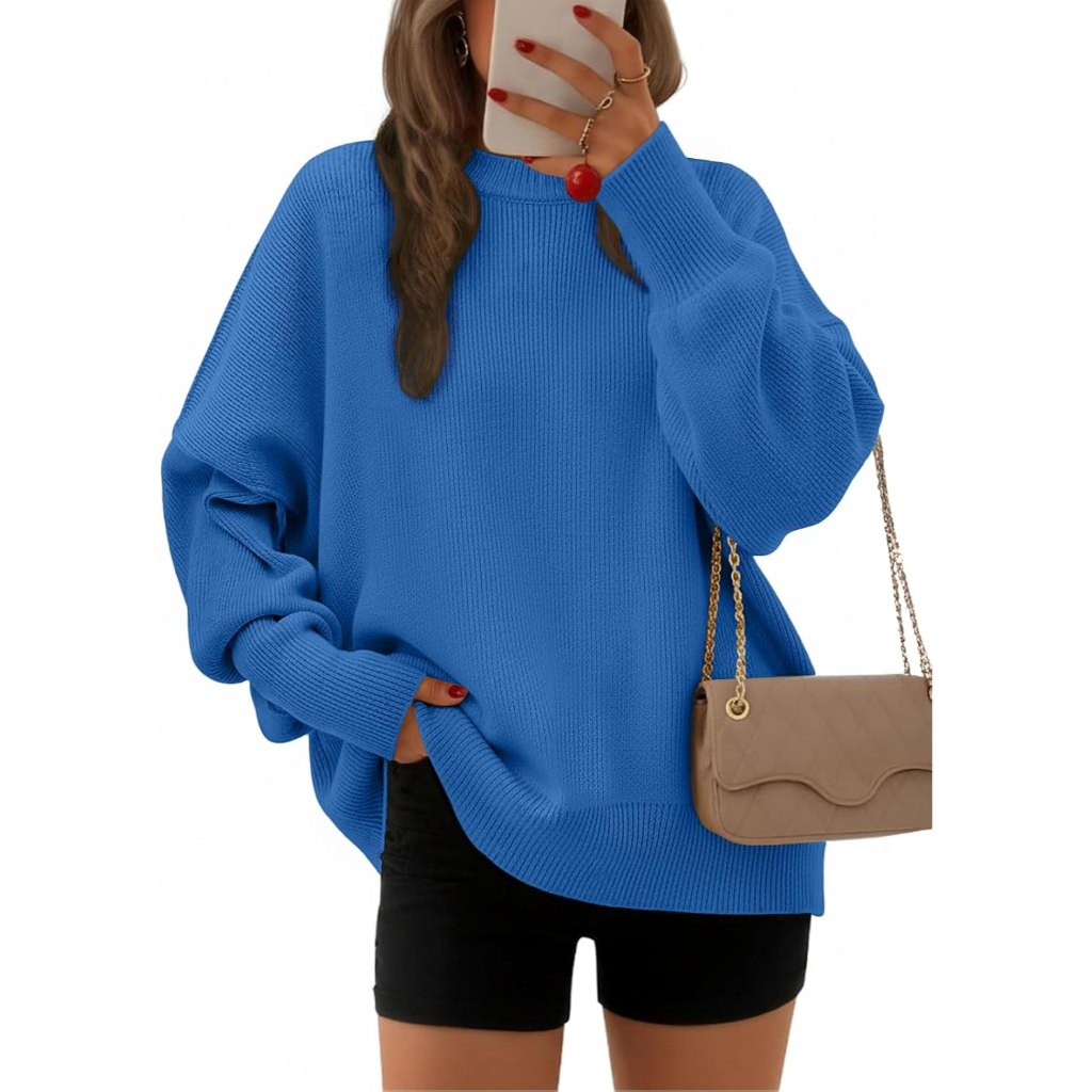 Oversized Batwing Sleeve Pullover Sweaters