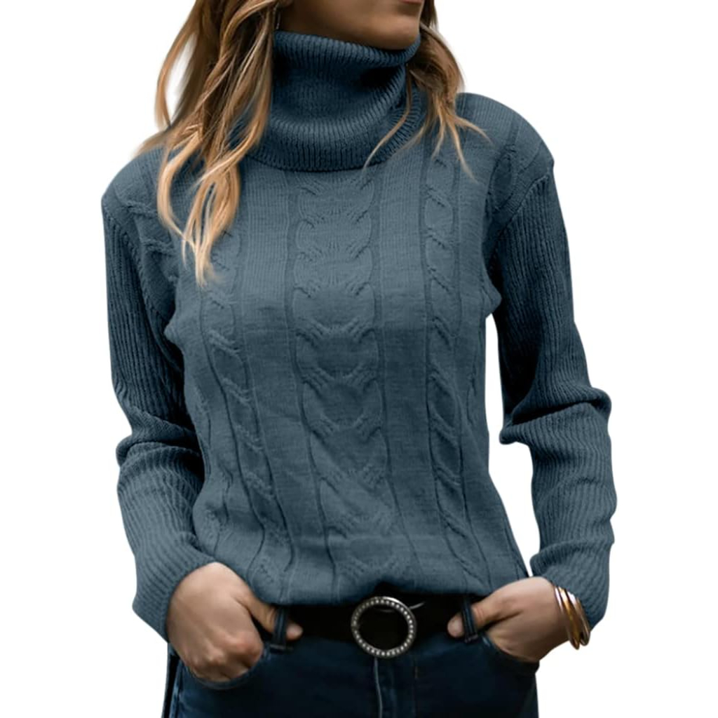 Long Sleeve Cable Knit Sweater