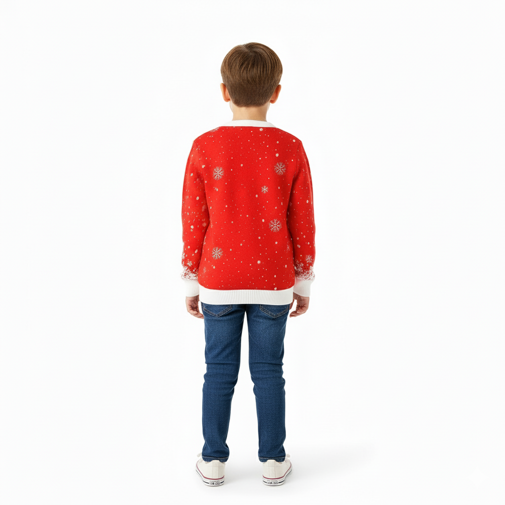 Kids Christmas Light Up Reindeer Sweater