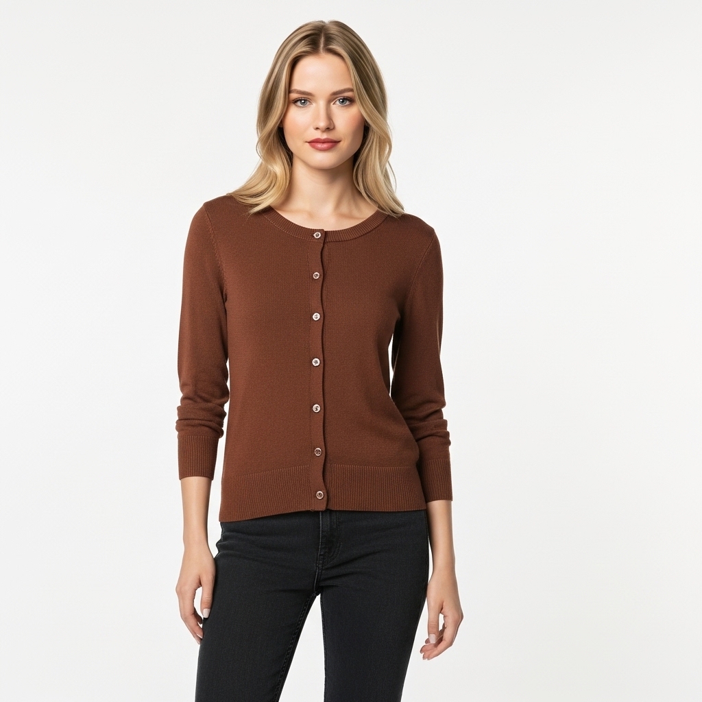 Lightweight Plus Size Cardigan With Button For Women
