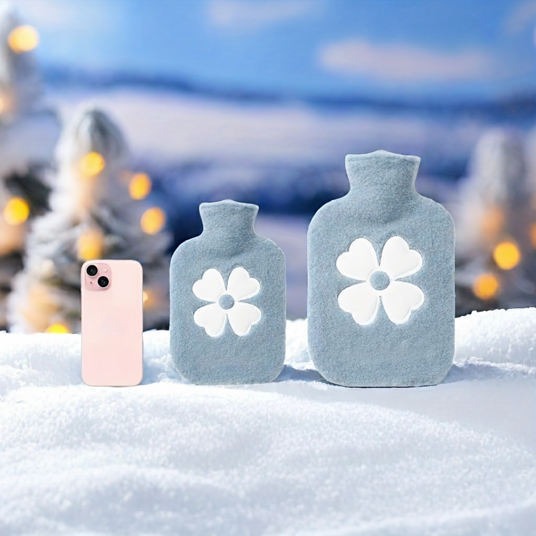 Portable Hot Water Bag With Soft Fleece Cover