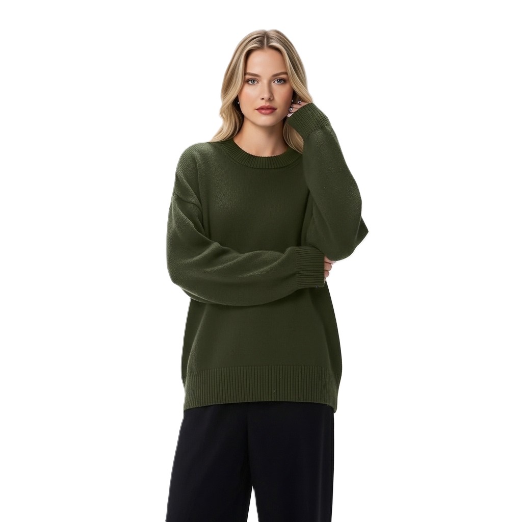 Oversized Long Sleeve Pullover For Women