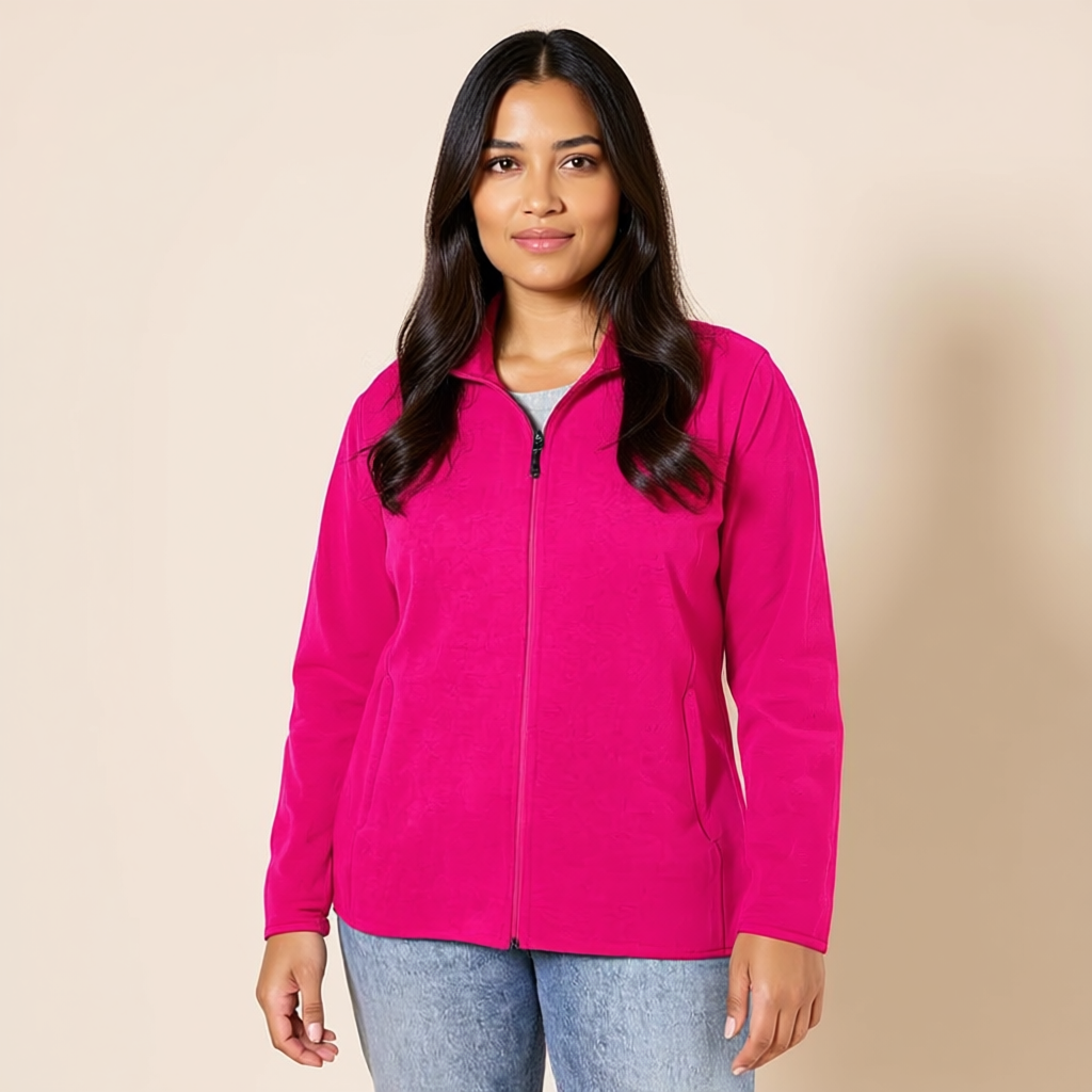 Classic Fit Full Zip Polar Fleece Jacket For Women