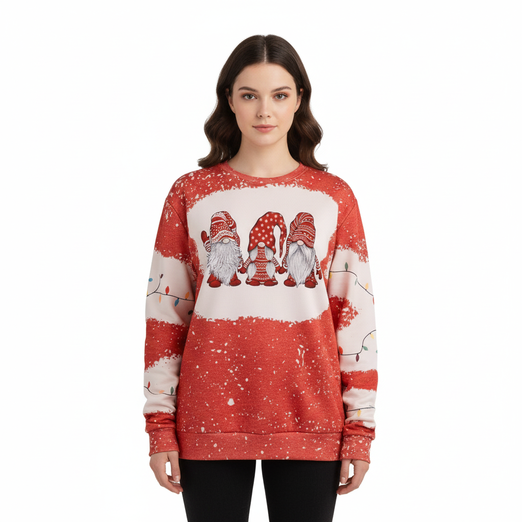 Gnomes Santa Ugly Christmas Sweater For Women