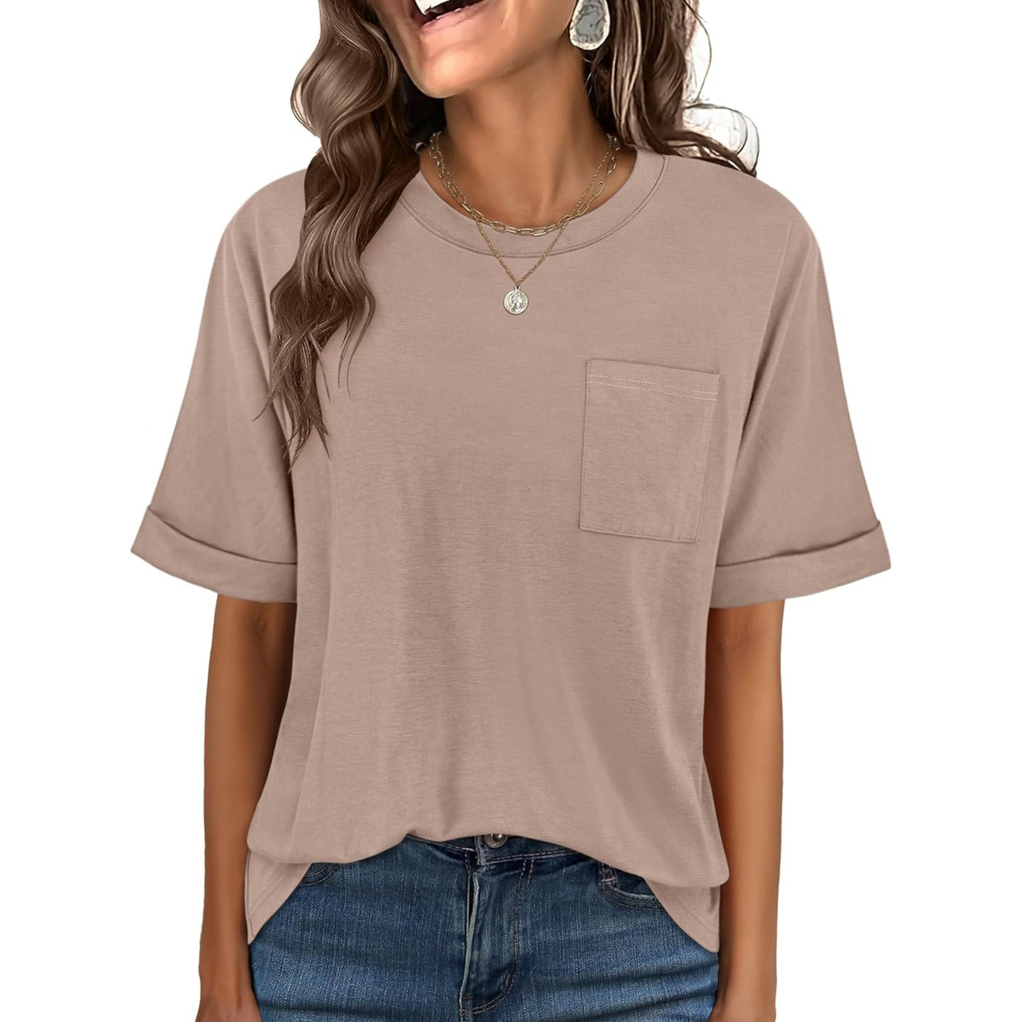 Casual Oversized Loose Summer Short Sleeve Shirt For Women